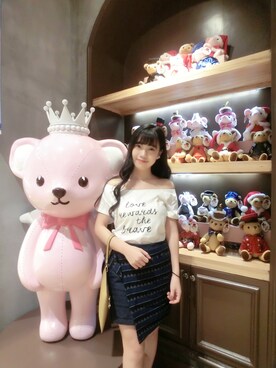 「SHARK（シャーク）のアイテム」を使った、谢宝宝bubbleさん（レディース・155cm）の秋コーディネート