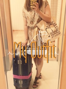 「N.（N. Natural Beauty Basic）（エヌエヌナチュラルビューティーベーシック）のアイテム（チュニック）」を使った、caolingさん（レディース・166cm）の夏コーディネート