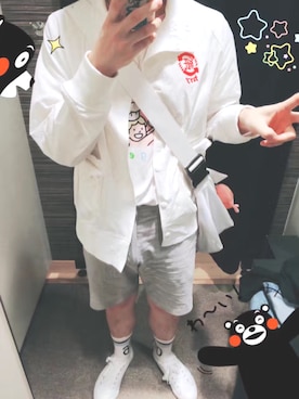 「TYAKASHAのアイテム（スタジャン）」を使った、tuotuoさん（メンズ・169cm）の秋コーディネート