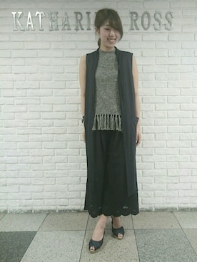 「KATHARINE ROSS（キャサリンロス）のアイテム（サンダル）」を使った、haruka❥❥❥さん（レディース・166cm）の春コーディネート