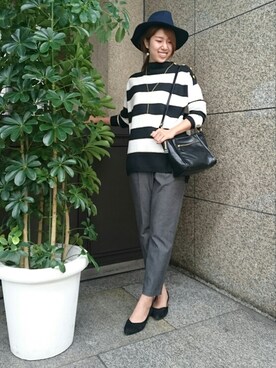 「KATHARINE ROSS（キャサリンロス）のアイテム（帽子）」を使った、haruka❥❥❥さん（レディース・166cm）の秋コーディネート