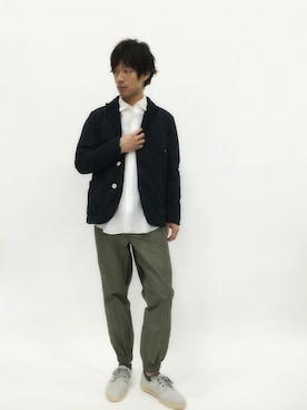 「JOURNAL STANDARD relume（ジャーナルスタンダード　レリューム）のアイテム（その他シューズ）」を使った、NandeyaNenさん（メンズ・180cm）の春コーディネート