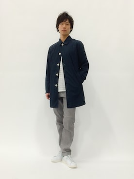 「かぐれ」｜「アイテム（その他アウター）」を使った、NandeyaNenさん（メンズ・180cm）の春コーディネート