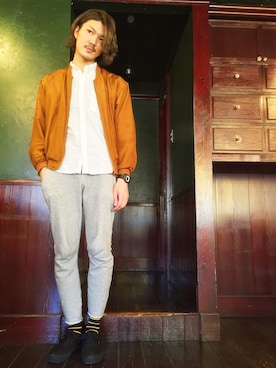 「アイテム（腕時計）」を使った、Yukiさん（メンズ・185cm）の冬コーディネート