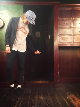 「アイテム（テーラードジャケット）」を使った、Yukiさん（メンズ・185cm）の冬コーディネート