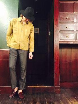 「アイテム（その他シューズ）」を使った、Yukiさん（メンズ・185cm）の春コーディネート