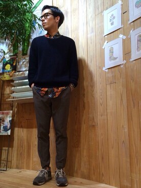 「MARC JACOBS（マークジェイコブス）のアイテム（シャツ/ブラウス）」を使った、takayaさん（メンズ・172cm）の春コーディネート