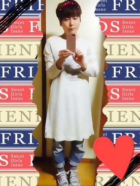 「アイテム（チャーム）」を使った、まみ💜さん（レディース・156cm）の春コーディネート