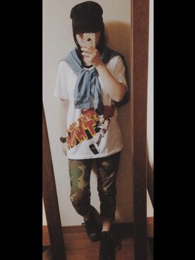 まめこ☻さん（レディース・164cm）の夏コーディネート