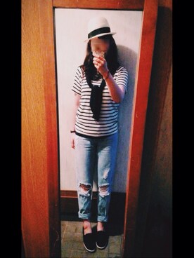 まめこ☻さん（レディース・164cm）の夏コーディネート