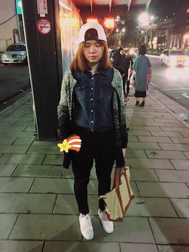 「Lulus（-）のアイテム（ジャケット/アウター）」を使った、Fangyinliuさん（レディース・164cm）の冬コーディネート