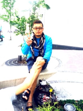 「LESS THAN HUMAN（レスザンヒューマン）のアイテム」を使った、sakamo🏀さん（メンズ・180cm）の夏コーディネート