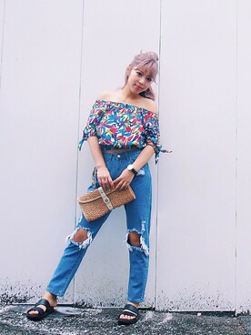 A N J Uさん(レディース・159cm)の夏コーディネート