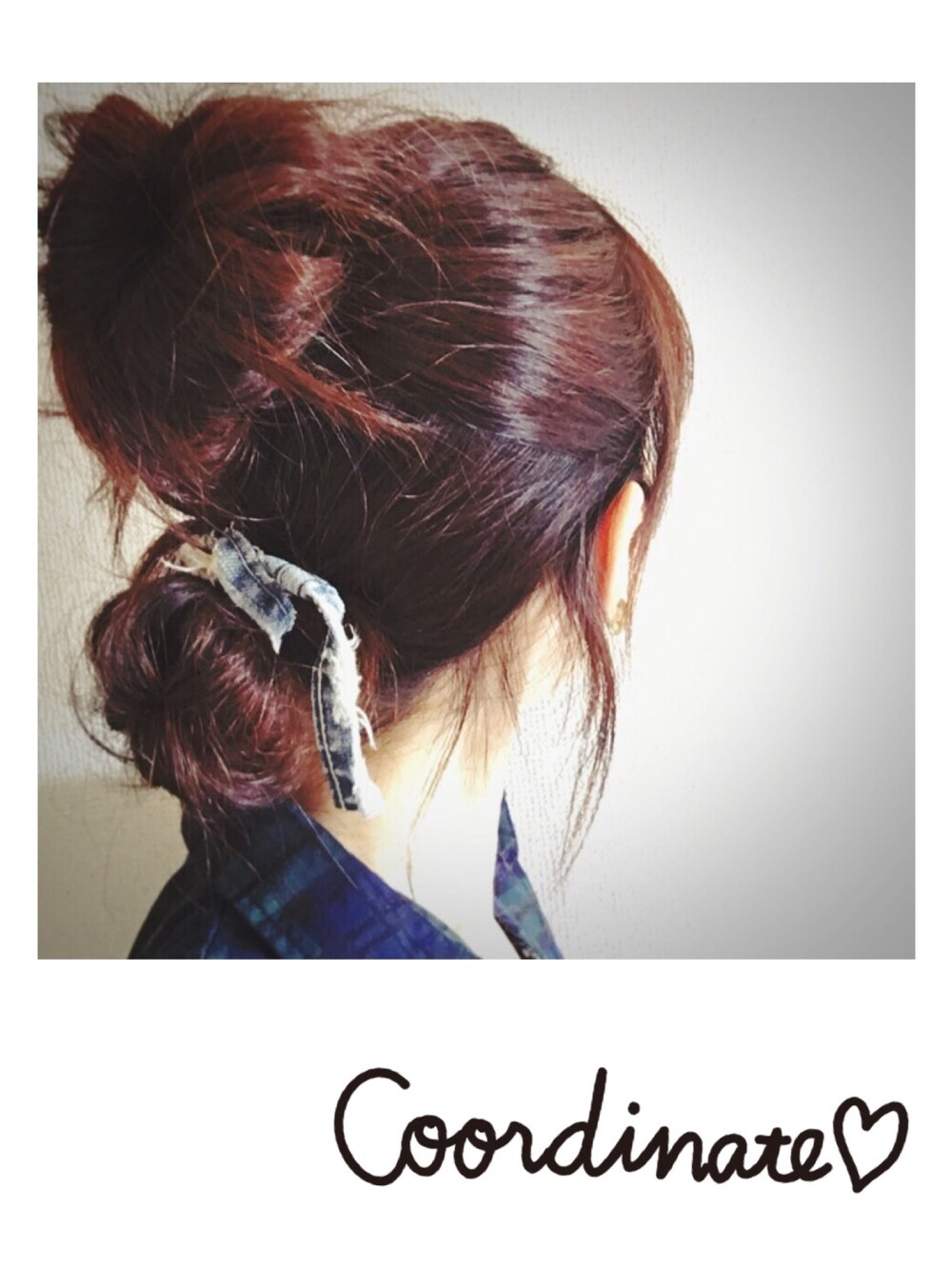 M e g ｜デニム切れ端のその他ヘアアクセサリーを使ったコーディネート 