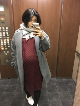 「STUDIOUS（ステュディオス）のアイテム（その他）」を使った、HMRさん（レディース・158cm）の冬コーディネート
