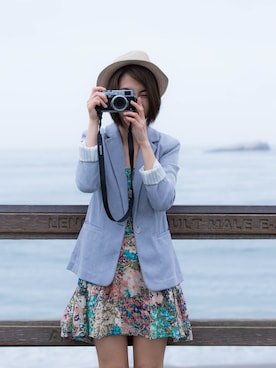 「EXPRESS（エクスプレス）のアイテム（ジャケット/アウター）」を使った、ooowlさん（レディース・157cm）の冬コーディネート