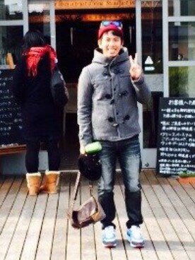 「BACK NUMBER（バックナンバー）のアイテム（ダッフルコート）」を使った、そーたくんさん（メンズ・165cm）の秋コーディネート