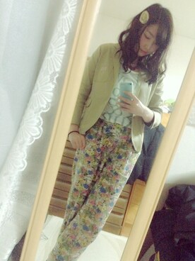 「Dickies（ディッキーズ）のアイテム（その他アウター）」を使った、renaaaaachiさん（レディース・161cm）の春コーディネート