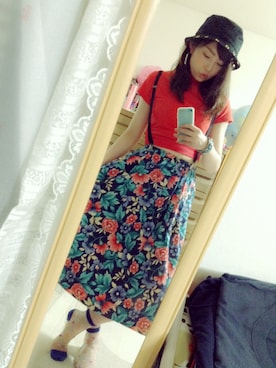 「ロング」｜「アイテム（ソックス/靴下）」を使った、renaaaaachiさん（レディース・161cm）の夏コーディネート