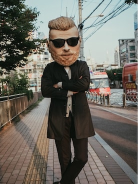 「アイテム（その他アウター）」を使った、사자코さん（メンズ・184cm・20代）の冬コーディネート