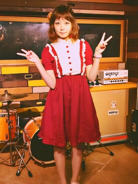 「アイテム（アナログ腕時計、ピンク系）」を使った、siorrryさん（レディース・156cm）の秋コーディネート