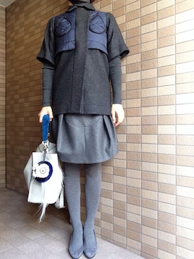 「MARNI（マルニ）のアイテム（その他アウター）」を使った、おにこ🍙さん（レディース・158cm）の秋コーディネート