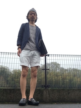 「ROPE' PICNIC（ロペピクニック）のアイテム（ジャケット/アウター）」を使った、Keishi Yamashitaさん（メンズ・170cm）の春コーディネート
