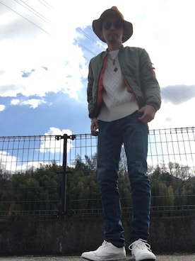 「GRAM（グラム）のアイテム」を使った、Keishi Yamashitaさん（メンズ・170cm）の冬コーディネート