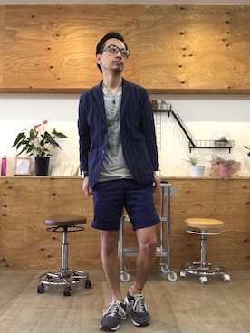 「MAR（メーア）のアイテム」を使った、Keishi Yamashitaさん（メンズ・170cm）の春コーディネート