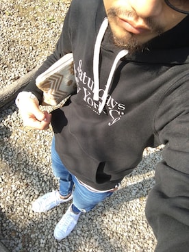 「CONVERSE（コンバース）のCONVERSE コンバース ジャック パーセル / JACK PURCEL（スニーカー）」を使った、Keishi Yamashitaさん（メンズ・170cm）の秋コーディネート