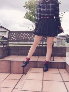「アイテム（ブーティ）」を使った、yuki.mさん（レディース・165cm・10代）の秋コーディネート