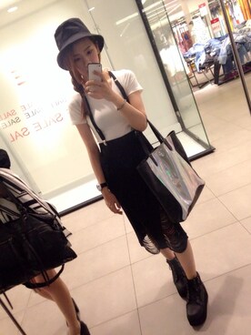 「CASIO（カシオ）のアイテム（アナログ腕時計、ブラック系）」を使った、Claire🍟さん（レディース・162cm）の夏コーディネート