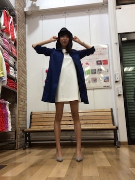 「バレンタインデートスタイル」｜「アイテム（ステンカラーコート）」を使った、P君ちごっそさん（レディース・172cm）の冬コーディネート