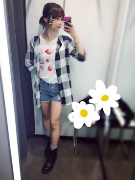 「アイテム（ノーカラージャケット）」を使った、べティさん（レディース・160cm・20代）の夏コーディネート