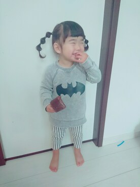 「EYECE（アイス）のアイテム」を使った、愛※直※杏さん（キッズ・80cm）の秋コーディネート