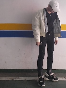 「daily look」｜「アイテム（その他アウター）」を使った、김재욱さん（メンズ・170cm）の春コーディネート