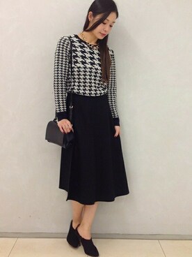 「FIGARO Paris（フィガロパリ）のアイテム（アクセサリー）」を使った、ayaさん（レディース・166cm）の秋コーディネート