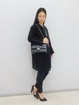 「FIGARO Paris（フィガロパリ）のアイテム（ジャケット/アウター）」を使った、ayaさん（レディース・166cm）の冬コーディネート