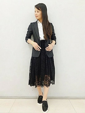 「FIGARO Paris（フィガロパリ）のアイテム（アクセサリー）」を使った、ayaさん（レディース・166cm）の春コーディネート