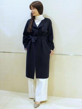 「FIGARO Paris（フィガロパリ）のアイテム（ジャケット/アウター）」を使った、ayaさん（レディース・166cm）の秋コーディネート