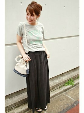 「FIGARO Paris（フィガロパリ）のアイテム」を使った、ayaさん（レディース・166cm）の春コーディネート