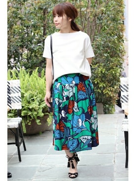 「FIGARO Paris（フィガロパリ）のアイテム」を使った、ayaさん（レディース・166cm）の春コーディネート