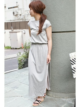 「FIGARO Paris（フィガロパリ）のアイテム」を使った、ayaさん（レディース・166cm）の夏コーディネート