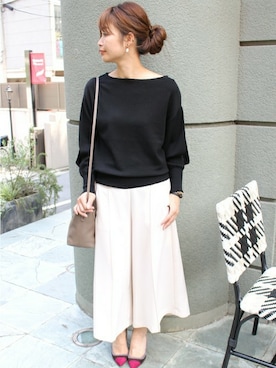 「PELLICO（ペリーコ）のアイテム」を使った、ayaさん（レディース・166cm）の秋コーディネート