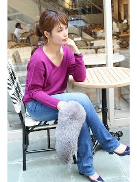 「PELLICO（ペリーコ）のアイテム」を使った、ayaさん（レディース・166cm）の秋コーディネート