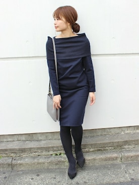 「FIGARO Paris（フィガロパリ）のアイテム」を使った、ayaさん（レディース・166cm）の秋コーディネート