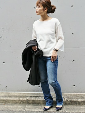 「PELLICO（ペリーコ）のアイテム」を使った、ayaさん（レディース・166cm）の秋コーディネート