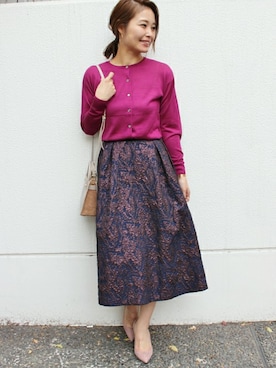 「FIGARO Paris（フィガロパリ）のアイテム」を使った、ayaさん（レディース・166cm）の冬コーディネート