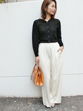 「FIGARO Paris（フィガロパリ）のアイテム」を使った、ayaさん（レディース・166cm）の冬コーディネート