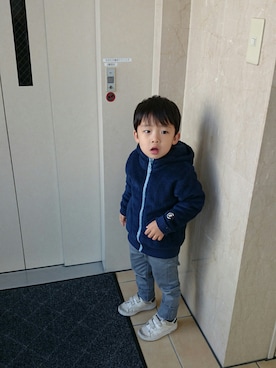 3きょうだいさん(キッズ・100cm)の春コーディネート